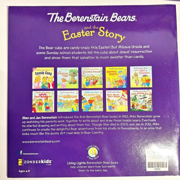 The Easter Story Berenstain Bears 3 Book Lot Zonderkidz - Picture 3 of 5